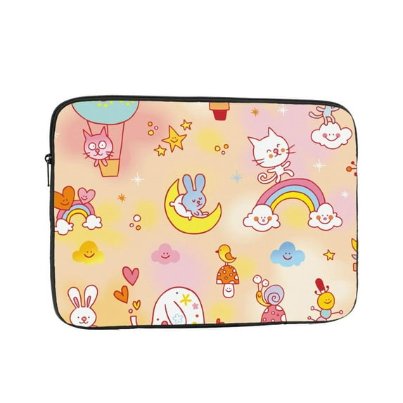 Cute Baby Animals Kids Pattern 13 inch Portable Laptop Sleeve Compatible with MacBook Air Notebook Computer Case for Men Women College School Students