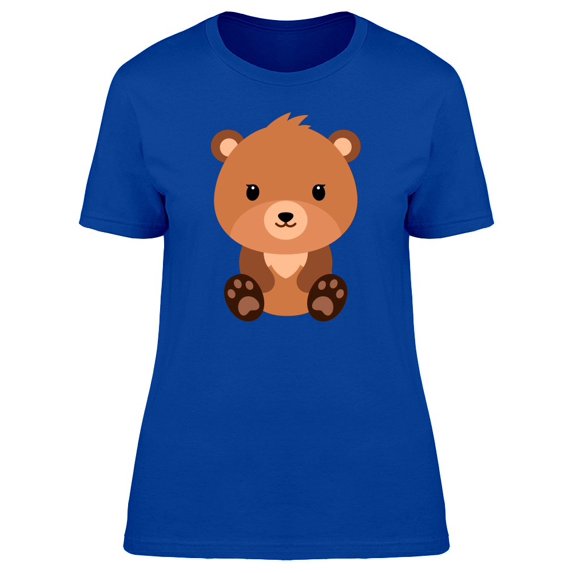 Cute Baby Bear Cartoon Tee Women's -Image by Shutterstock