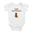 thumbnail image 1 of Cute Baby Bodysuit Lil' Groundhog Animal Funny Boy & Gril Baby Romper (White, 12-18 Months), 1 of 5
