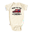 thumbnail image 1 of Cute Baby Bodysuit New To The Crew Ambulance Shirt Premium Custom Baby Clothes Unisex Baby Announcement Gift for Mom Newborn Outfit 0-3m Natural, 1 of 2