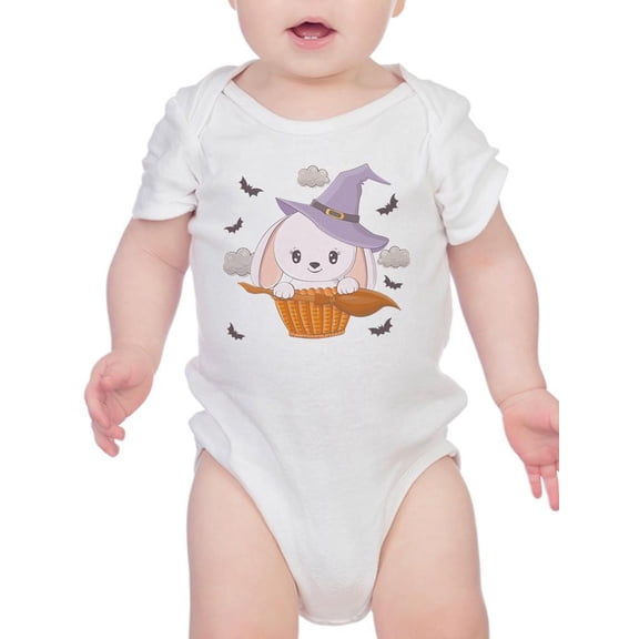 Cute Baby Bunny In Basket Bodysuit Infant -Image by Shutterstock, 24 Months