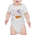 thumbnail image 1 of Cute Baby Bunny In Basket Bodysuit Infant -Image by Shutterstock,  6 Months, 1 of 4