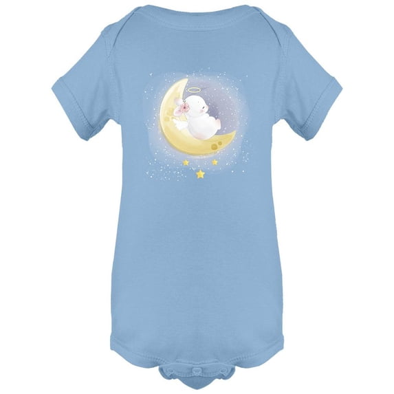 Cute Baby Bunny On The Moon Bodysuit Infant -Image by Shutterstock, 24 Months
