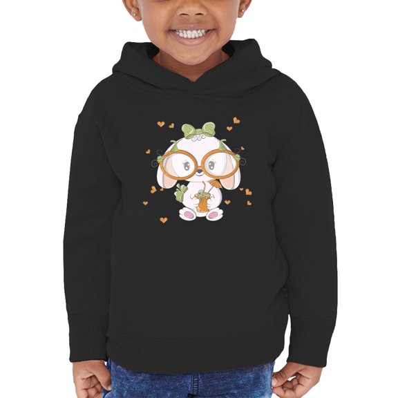 Cute Baby Bunny W Glasses Hoodie Toddler -Image by Shutterstock, 2 Toddler