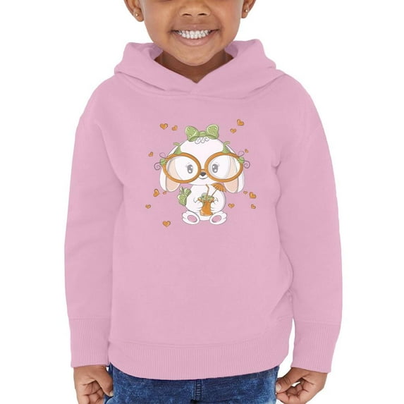 Cute Baby Bunny W Glasses Hoodie Toddler -Image by Shutterstock, 2 Toddler
