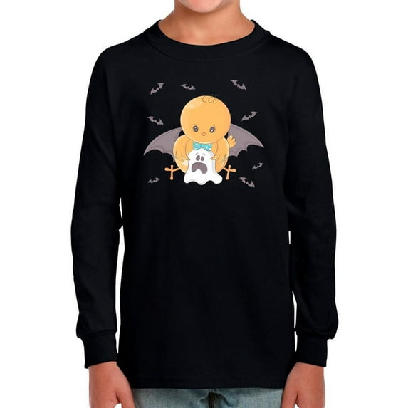 Cute Baby Chicken Y Ghost Long Sleeve Toddler -Image by Shutterstock, 4 Toddler