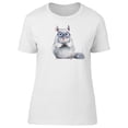 thumbnail image 1 of Cute Baby Chinchilla And Glasses T-Shirt Women -Image by Shutterstock, Female x-Large, 1 of 4