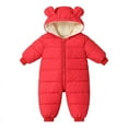 thumbnail image 1 of Cute Baby Clothes Newborn Boy Girl Snowsuit Winter Coats Infant Jumpsuit Bodysuits Registry Warm Hooded Suit, 1 of 6