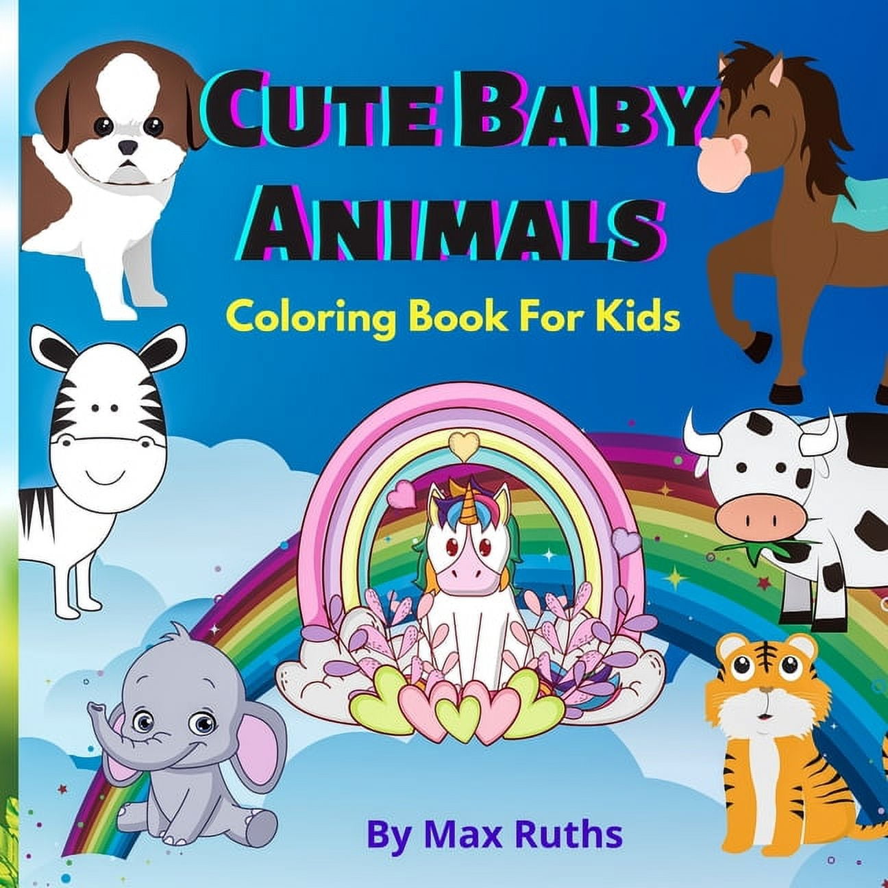 Cute Baby Coloring Book For kids : Easy and Fun Activity Book ...