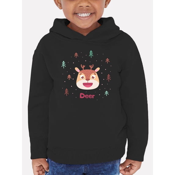 Cute Baby Deer Face Hoodie Toddler -Image by Shutterstock, 4 Toddler