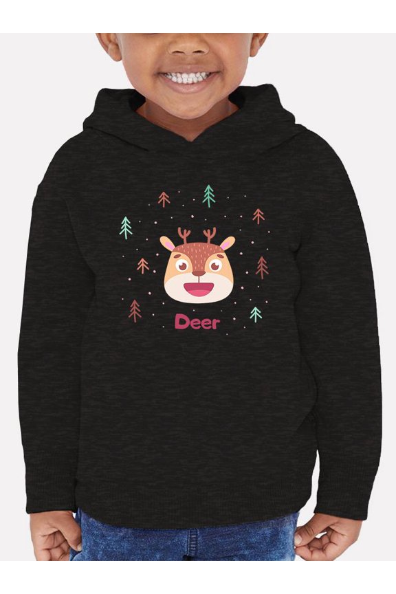 Cute Baby Deer Face Hoodie Toddler -Image by Shutterstock,  4 Toddler