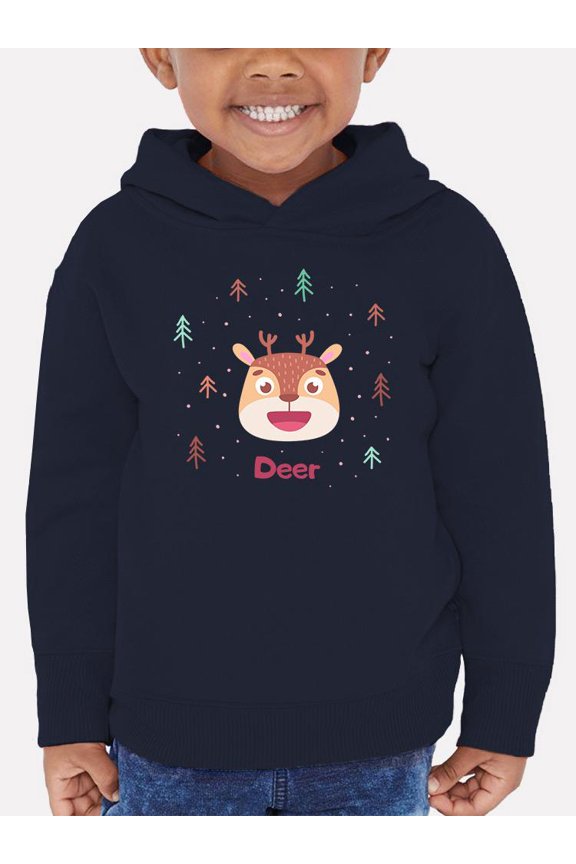 Cute Baby Deer Face Hoodie Toddler -Image by Shutterstock, 4 Toddler