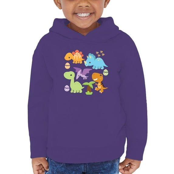 Cute Baby Dinosaur Art Hoodie Toddler -Image by Shutterstock, 4 Toddler