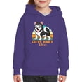 thumbnail image 1 of Cute Baby Dog Husky Hoodie Juniors -Image by Shutterstock,  Medium, 1 of 4