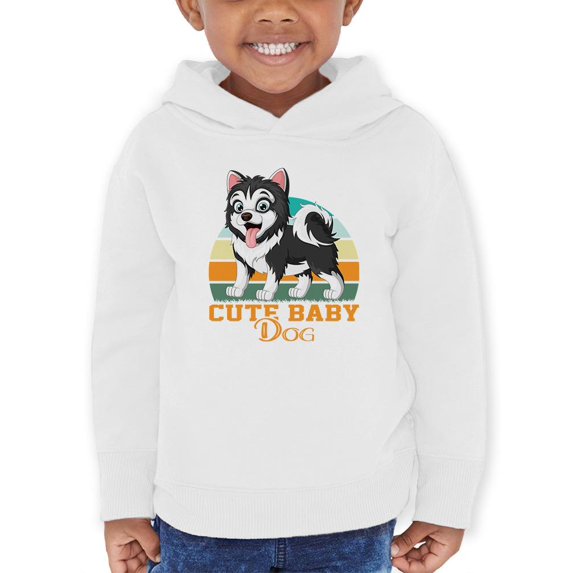 Cute Baby Dog Husky Hoodie Toddler -Image by Shutterstock, 5 Toddler