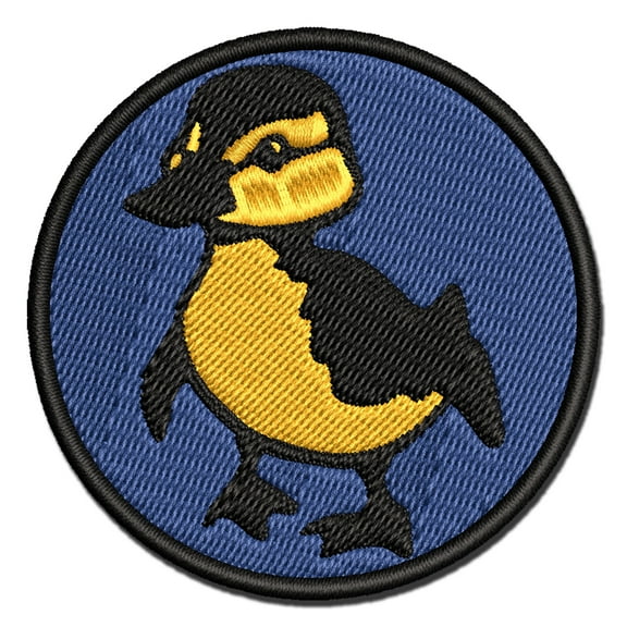 Cute Baby Duck Duckling Applique Multi-Color Embroidered Hook & Loop Patch - 3 Inch Medium