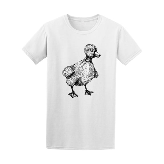 Cute Baby Duck Sketch T-Shirt Men -Image by Shutterstock, Male Medium