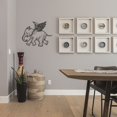 thumbnail image 1 of Cute Baby Elephant Drawing Elephant Wings Flying Animal Pattern Decoration Design Vinyl Wall Art Wall Sticker Wall Decal Home Kids Room Study Room Boys Girls Wall Decor Design Size (24x40 inch), 1 of 3
