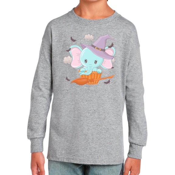 Cute Baby Elephant W Broom Long Sleeve Toddler -Image by Shutterstock,  2 Toddler