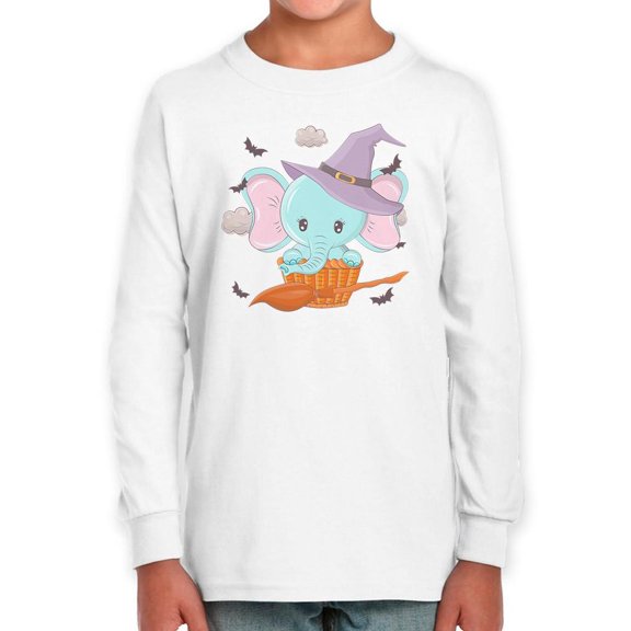 Cute Baby Elephant W Broom Long Sleeve Toddler -Image by Shutterstock,  4 Toddler