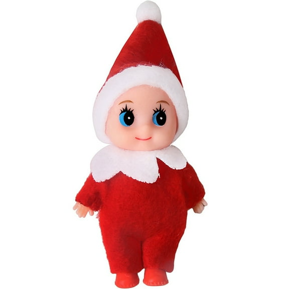 Cute Baby Elf Christmas Elf Doll Felt Doll Kids Baby Elf Toy Xmas Gifts New Year Decorations Home Oranment, 3.15 inch