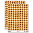 thumbnail image 1 of Cute Baby Footprints Silhouette 200+ Round Stickers - Orange - Matte Finish - 0.50" Size, 1 of 3