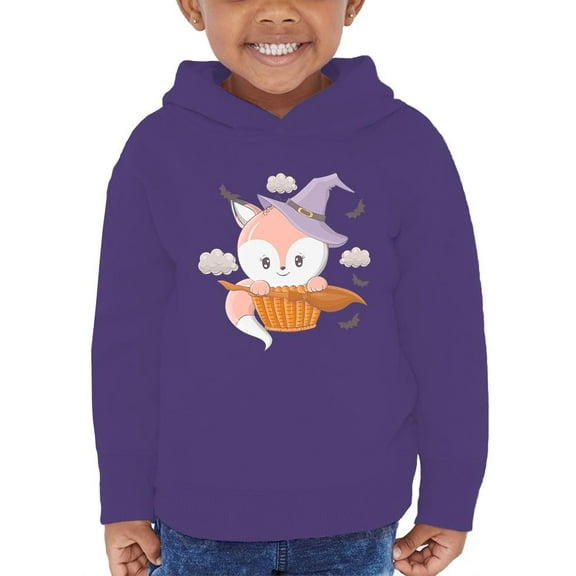 Cute Baby Fox W Broom Hoodie Toddler -Image by Shutterstock,  4 Toddler