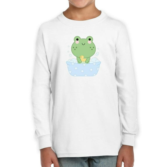 Cute Baby Frog Bubble Bath Long Sleeve Toddler -Image by Shutterstock, 5 Toddler