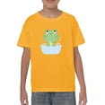 thumbnail image 1 of Cute Baby Frog Bubble Bath T-Shirt Juniors -Image by Shutterstock,  x-Large, 1 of 4
