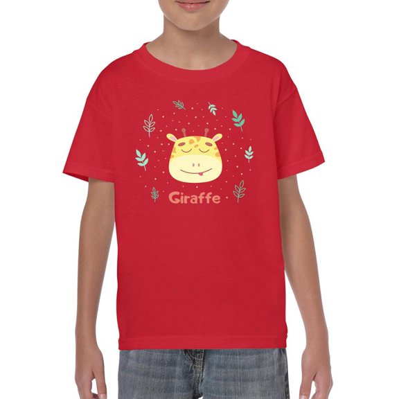 Cute Baby Giraffe Face T-Shirt Juniors -Image by Shutterstock,  Medium