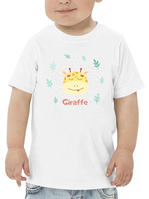 Cute Baby Giraffe Face T-Shirt Toddler -Image by Shutterstock, 3 Toddler