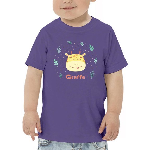 Cute Baby Giraffe Face T-Shirt Toddler -Image by Shutterstock, 4 Toddler