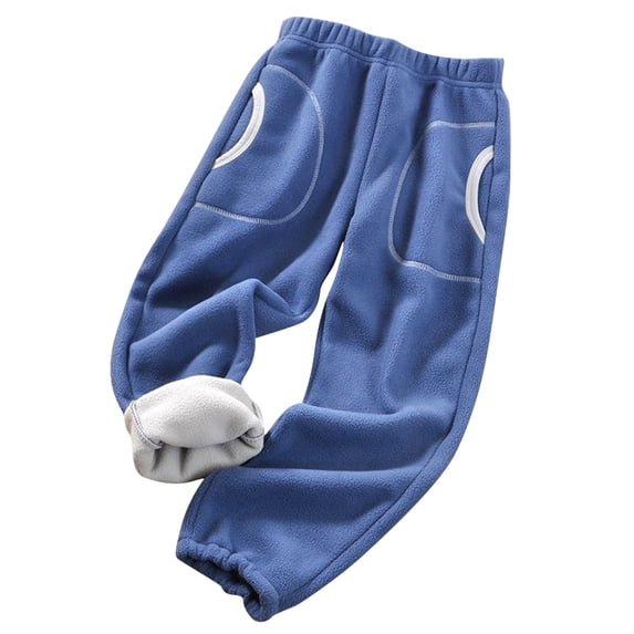 Cute Baby Girl Summer Outfits 2026 Girls and Boys Winter Plush and Solid Color Casual Pants Baby Sports Pants