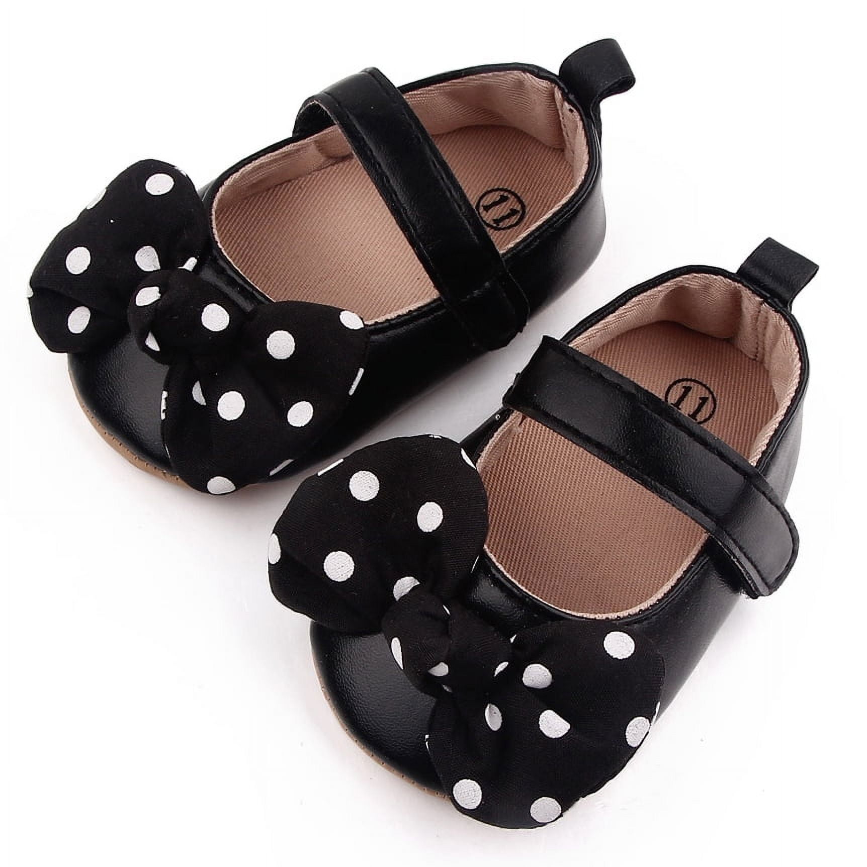 Baby / Toddler Polka Dots Pattern Bow Decor Prewalker Shoes