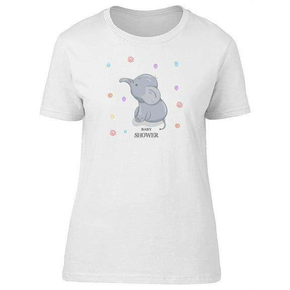 Cute Baby Gray Elephant Tee Women's -Image by Shutterstock