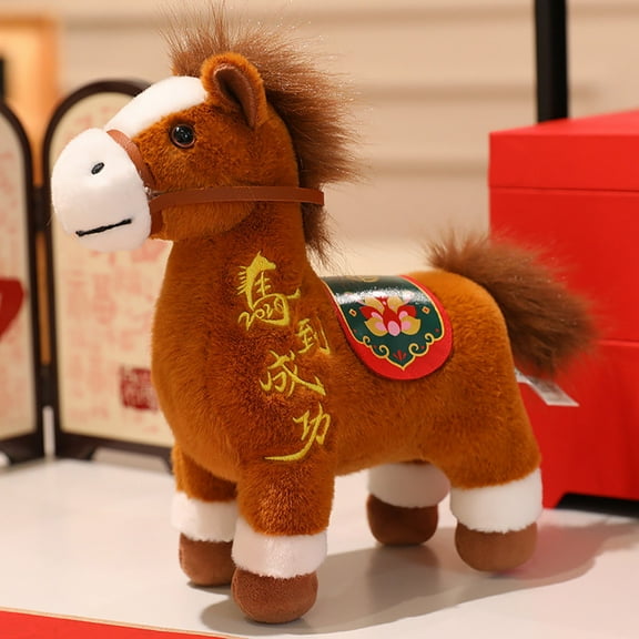 Cute Baby Horse Toy Doll, Soft Plush Horse for Sleep Companion, Auspicious Meaning Gift Item, For Children and Decorative Gifting