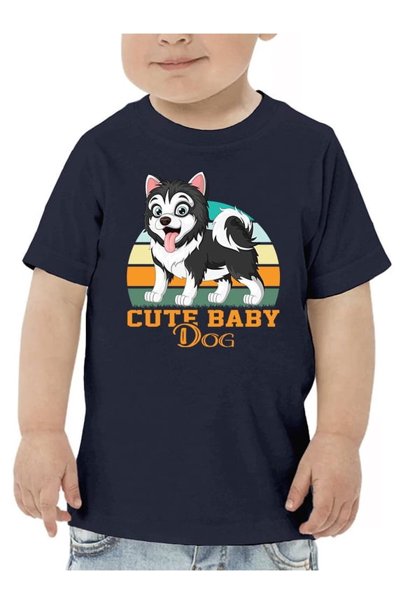 Cute Baby Husky T-Shirt Toddler -Image by Shutterstock, 2 Toddler