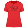 thumbnail image 1 of Cute Baby Jaguar Doodle Cartoon T-Shirt Women -Image by Shutterstock, Female XX-Large, 1 of 2
