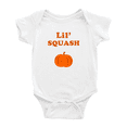 thumbnail image 1 of Cute Baby Jumpsuit Lil' Squash Vegetable Funny Boy & Gril Infant Clothes (White, 18-24 Months), 1 of 5