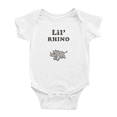 thumbnail image 1 of Cute Baby Jumpsuits Lil's Rhino Animal Funny Boy & Gril Newborn Clothes (White, 6-12 Months), 1 of 5