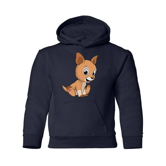 Cute Baby Kangaroo Hoodie Juniors -Image by Shutterstock,  Medium