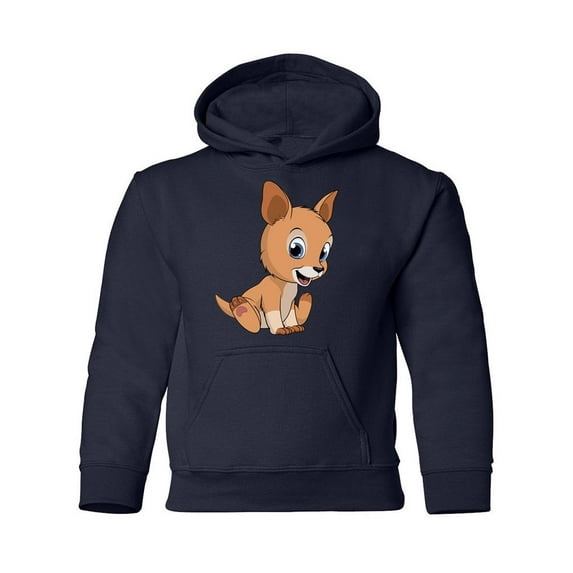 Cute Baby Kangaroo Hoodie Juniors -Image by Shutterstock, Small