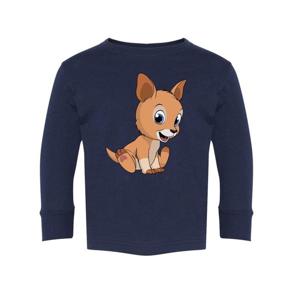 Cute Baby Kangaroo Long Sleeve Toddler -Image by Shutterstock,  4 Toddler