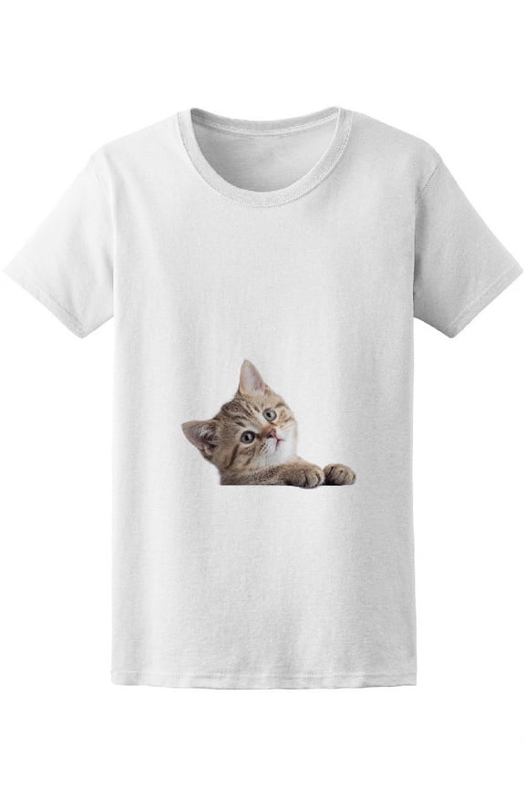Cute Baby Kitty T-Shirt Women -Image by Shutterstock, Female Large