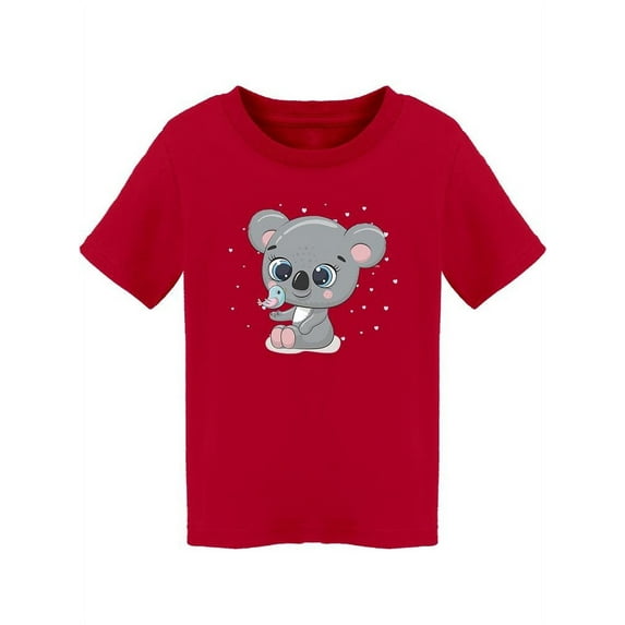 Cute Baby Koala With Bird T-Shirt Toddler -Image by Shutterstock, 4 Toddler