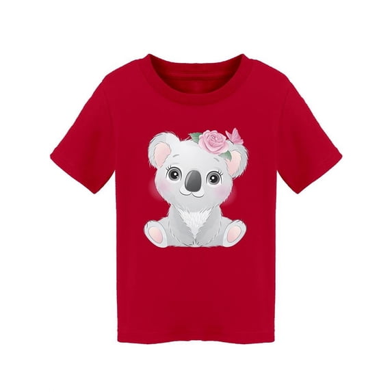 Cute Baby Koala With Flowers T-Shirt Toddler -Image by Shutterstock, 2 Toddler