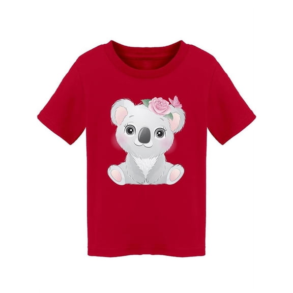 Cute Baby Koala With Flowers T-Shirt Toddler -Image by Shutterstock,  3 Toddler
