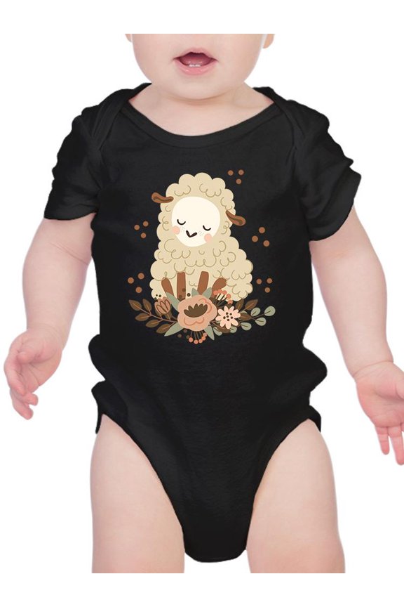 Cute Baby Lamb Bodysuit Infant -Image by Shutterstock,  6 Months