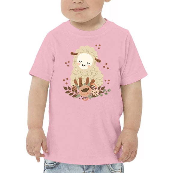 Cute Baby Lamb Sleepy T-Shirt Toddler -Image by Shutterstock,  4 Toddler