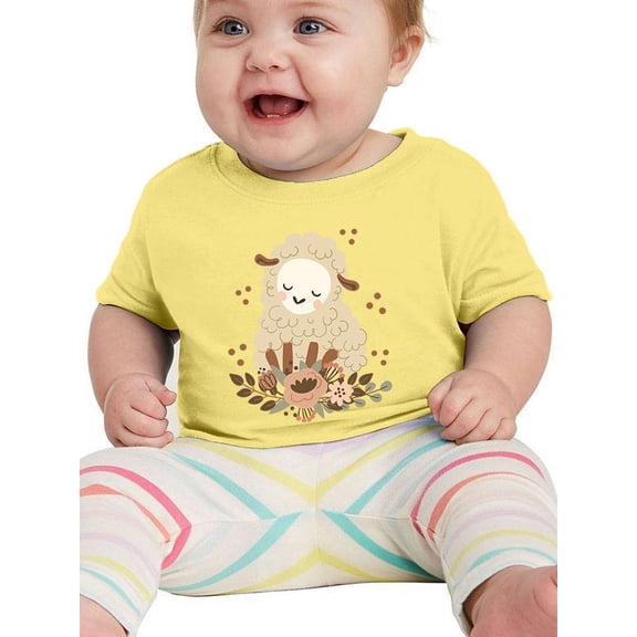 Cute Baby Lamb T-Shirt Infant -Image by Shutterstock, 12 Months
